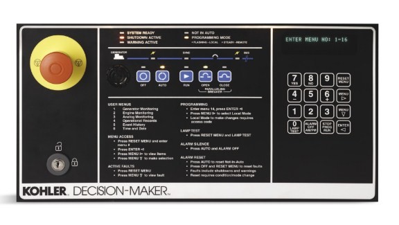 KOHLER Decision-Maker 6000 | Контроллеры генераторов