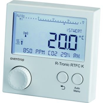 R-Tronic RTFC K со встроенными датчиками влажности и содержания CO₂, с настенным крепежом, питание 220В Термостат